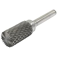 TOOGOO 14mm x 25mm Broca lima giratorio carburo de tungsteno cilindrico de doble corte